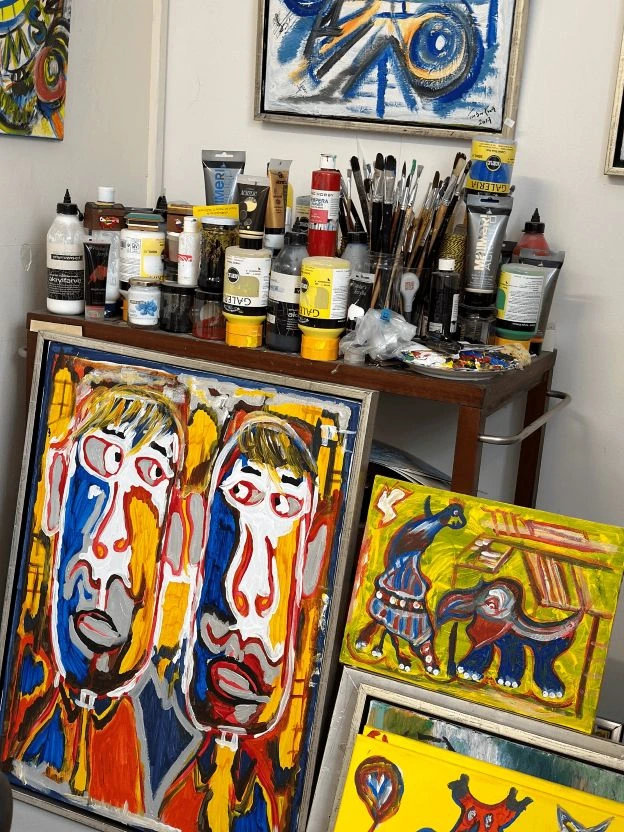 Torben Knuth: malerier